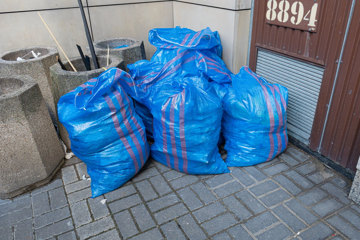 Big Garbage Sack, Plastic Bags for Debris, Construction Junk Removal, Waste Industry, Large Garbage Container